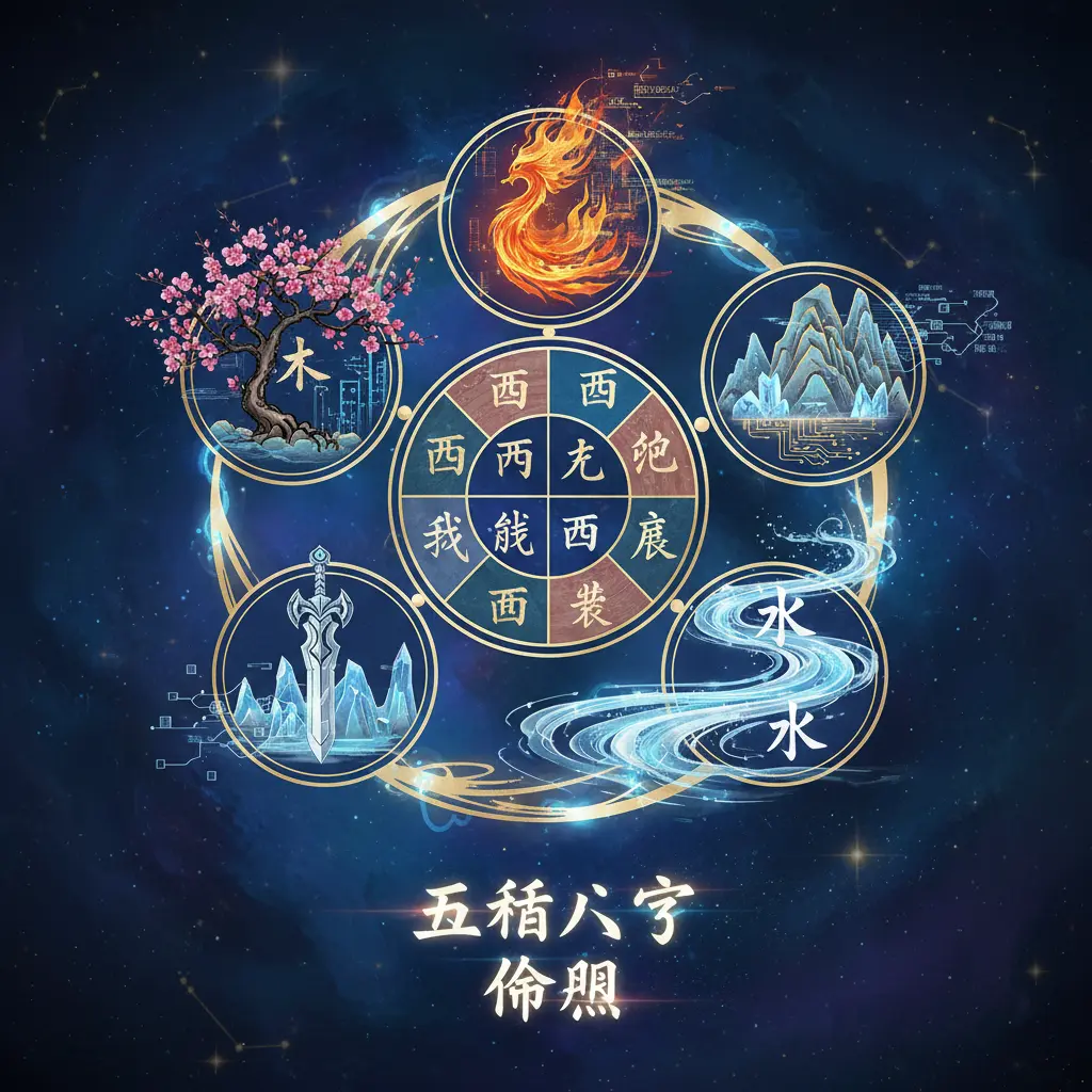 八字 命盤 - 五行