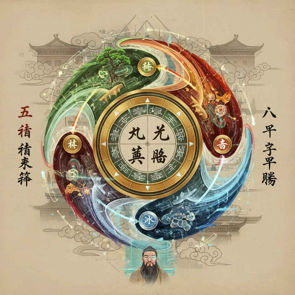 八字盤 - 五行結構
