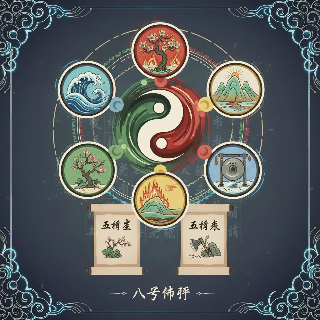 八字命評 - 五行生剋