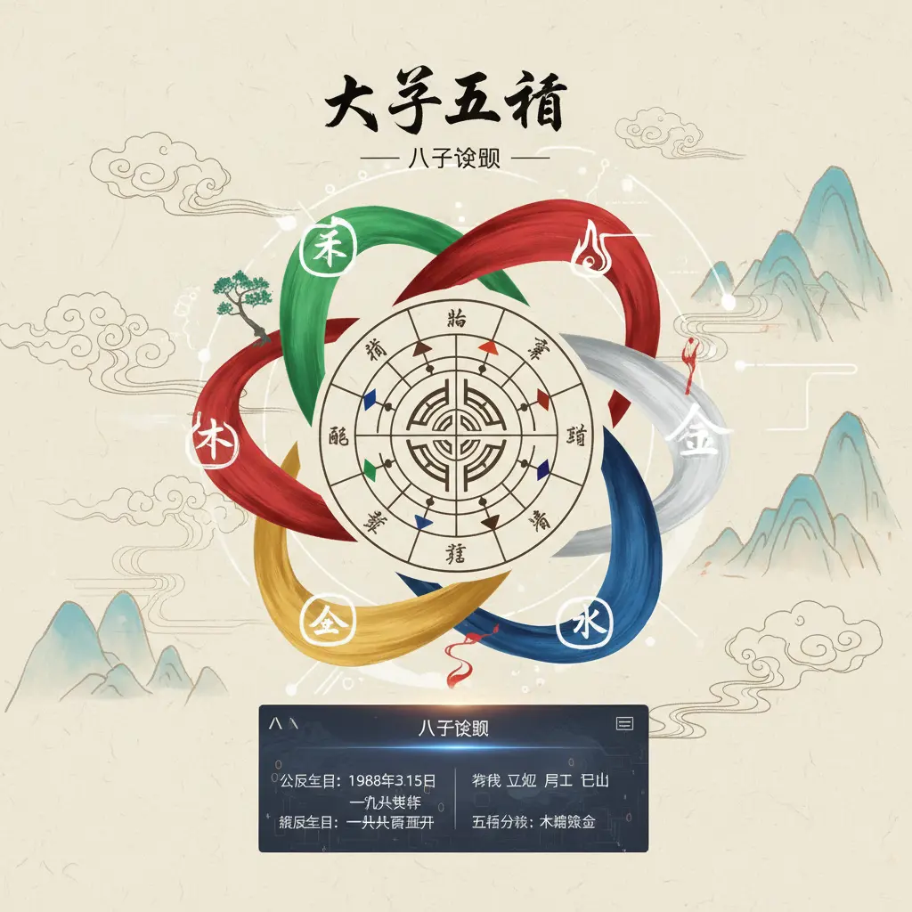 八字查詢 - 八字五行
