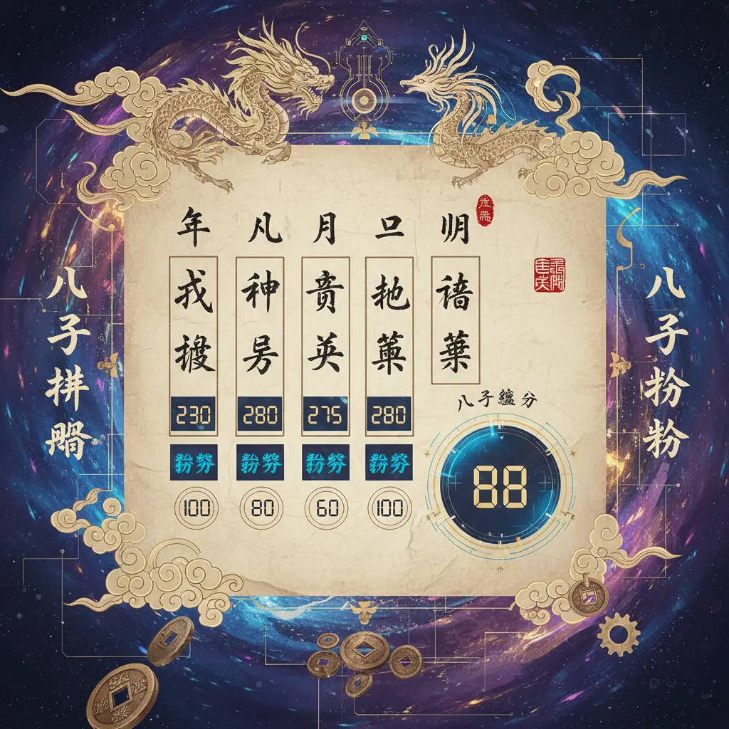 八字分數 - 八字排盤